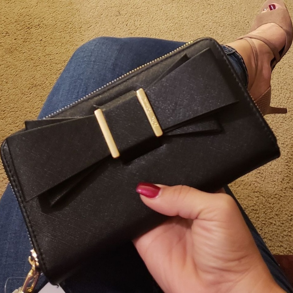 Betsey Johnson Black Bow Wristlet SOLD